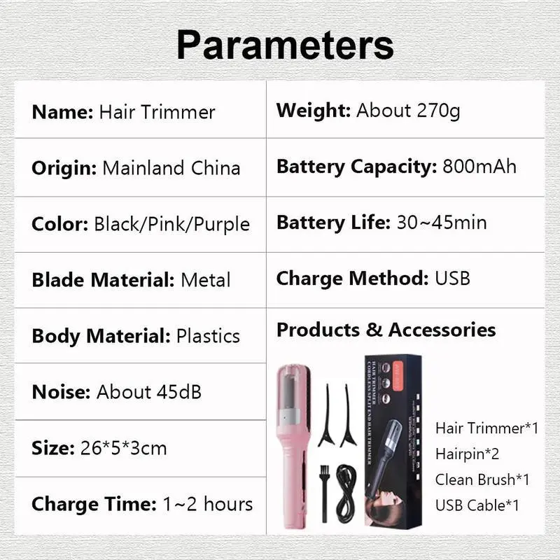 Automatic Electric Hair Trimmer, 1 Box Multifunctional Type-C Rechargeable Hair Trimmer, Hair Styling Tool, Hair Care & Styling Product, Comfort 6