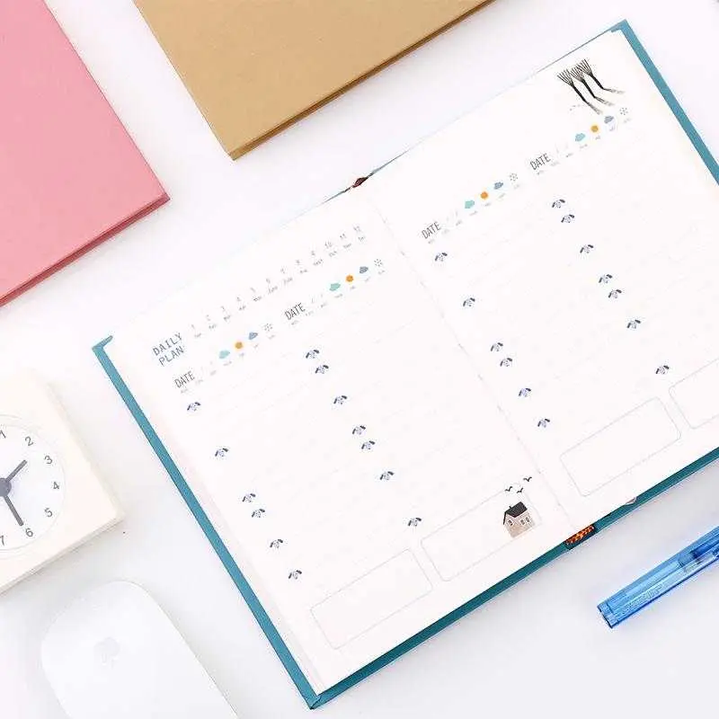 DingDongTu Buku Diary 365 Hari Hardcover - DDT-4083-32 Tali Kertas 4