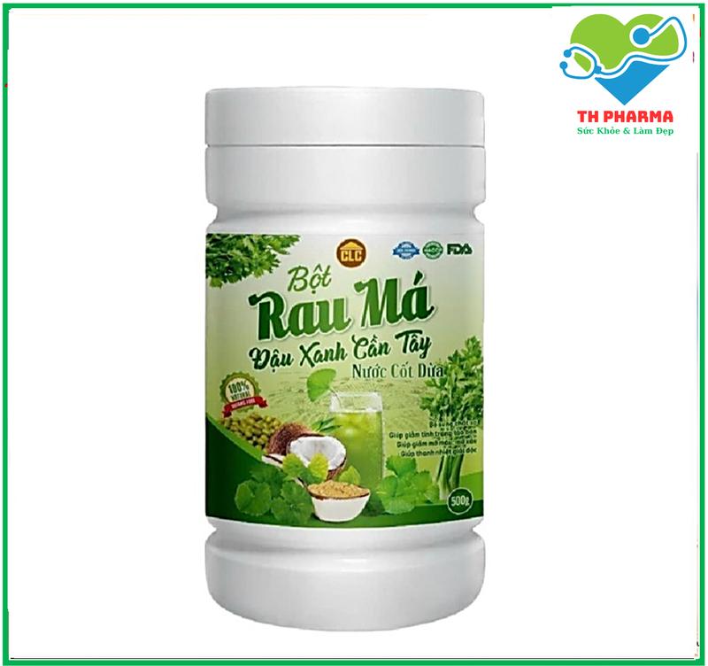  TPBVSK- Bột Rau Má Đậu Xanh  Cần Tây ,nước cốt dừa ,hỗ trợ bổ sung chất xơ,giúp giảm táo bón,giảm mỡ máu,hỗ trợ thanh nhiệt giải độc - hộp 500kg 