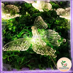 1 set lampu Butterfly kupu kupu Akrilik / Acrylic isi 10  Lampu dekorasi pelaminan - lampu gantung dekorasi wedding - lampu tidur lampu malam - lampu dekorasi kamar lampu cafe Hiasan Decor