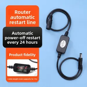 24-Hour Router Timer WiFi Controller Connection Cable Power Restart Automatic Power Off Reset Switch Modem