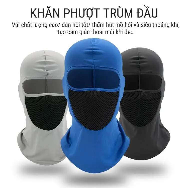 Khăn Phượt Trùm Đầu Ninja Điều Hòa ARI Cao Cấp - Mặt Nạ Chống Nắng, Chống Tia Uv Đa Năng Đi Xe Máy, Câu Cá [KPT]