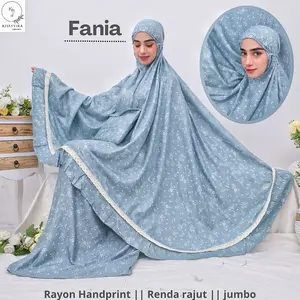 Mukena Dewasa Fania Bahan Rayon Bali size Jumbo By Khayyira