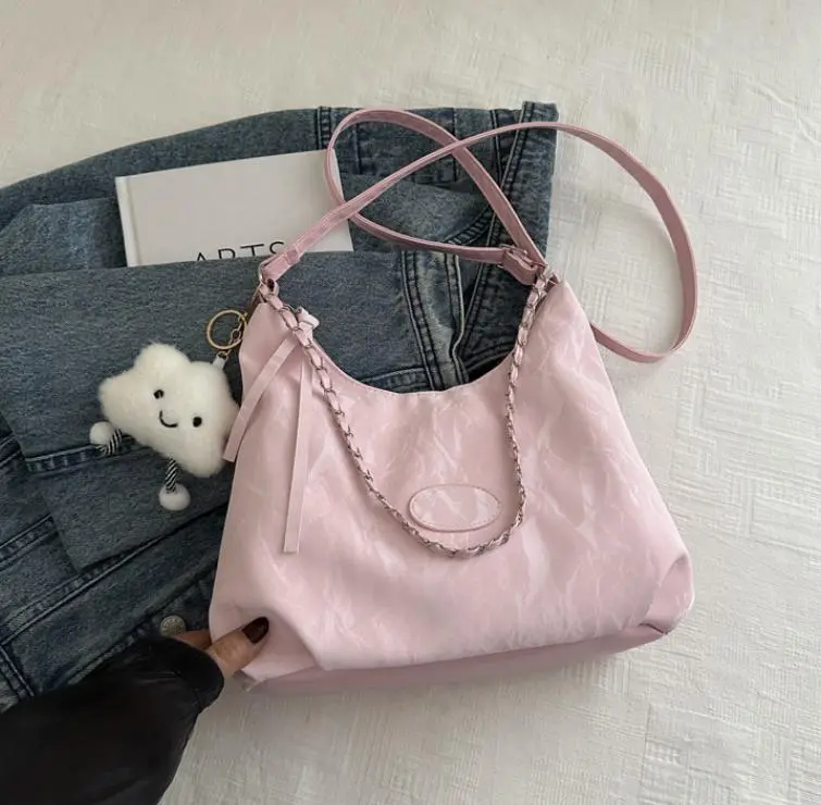 Túi tote Da phối Nhung túi xách đeo chéo nữ thiết kế 2 dây đeo tinh tế tặng kèm charm mây xinh xắn TXN 935 2