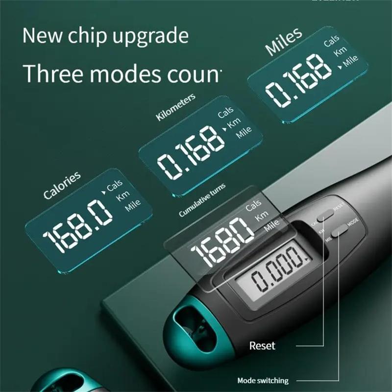 Product Introduction of Skipping Rope, 1 Set Wire Rope Jump Rope with Counting Function, Fitness Equipment for Home Gym Workout, Sports & Outdoor Accessories, Gym Accessories 3