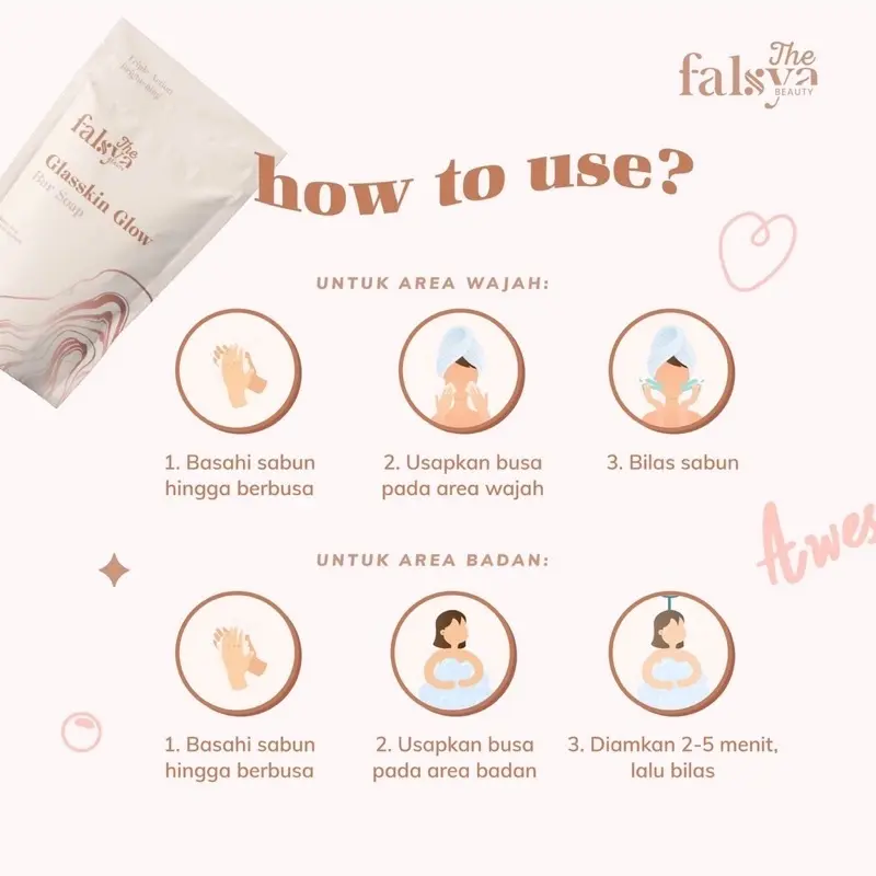 THE FALSYA BEAUTY GLASSKIN GLOW BAR SOAP 40 GR 4