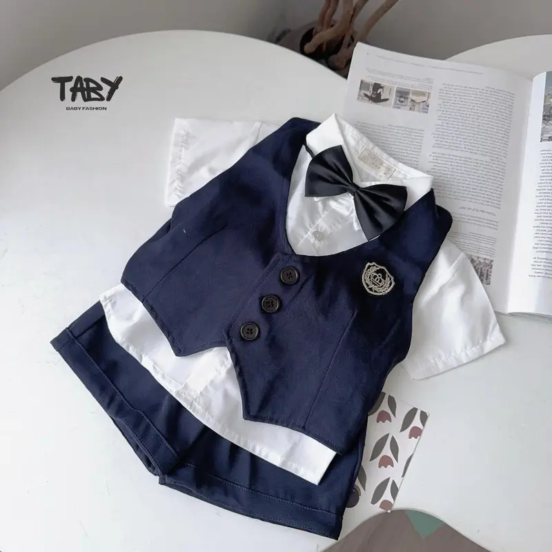 Set gile nơ TABY KIDS đi tiệc, thôi nôi, sinh nhật bao bảnh cho bé  TB566 comple  cho trai 0