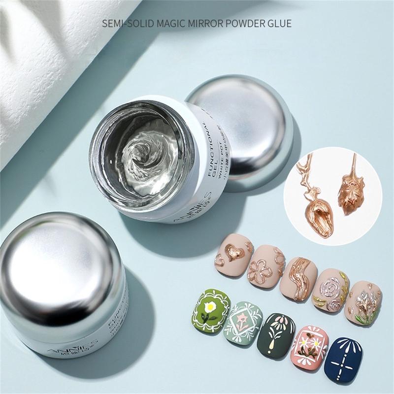 Gel vẽ nổi 3D kéo sợi chà tráng gương An nies làm nail Sơn Gel