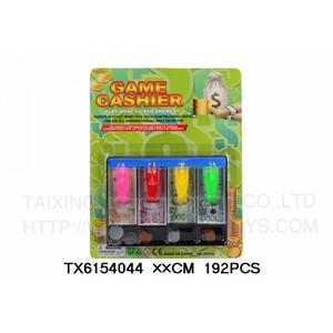 Children's Pretend Play Toy Simulation Supermarket Convenience Store Cash Register Banknote Set mini  cash  register  kids play  money  kids