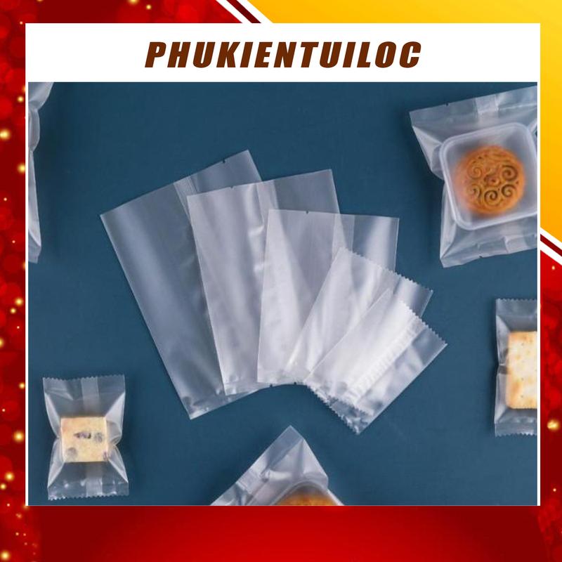 Combo 100 Túi đựng bánh kẹo cookie/trà hoa ( TRẮNG MỜ) nhiều kích thước
