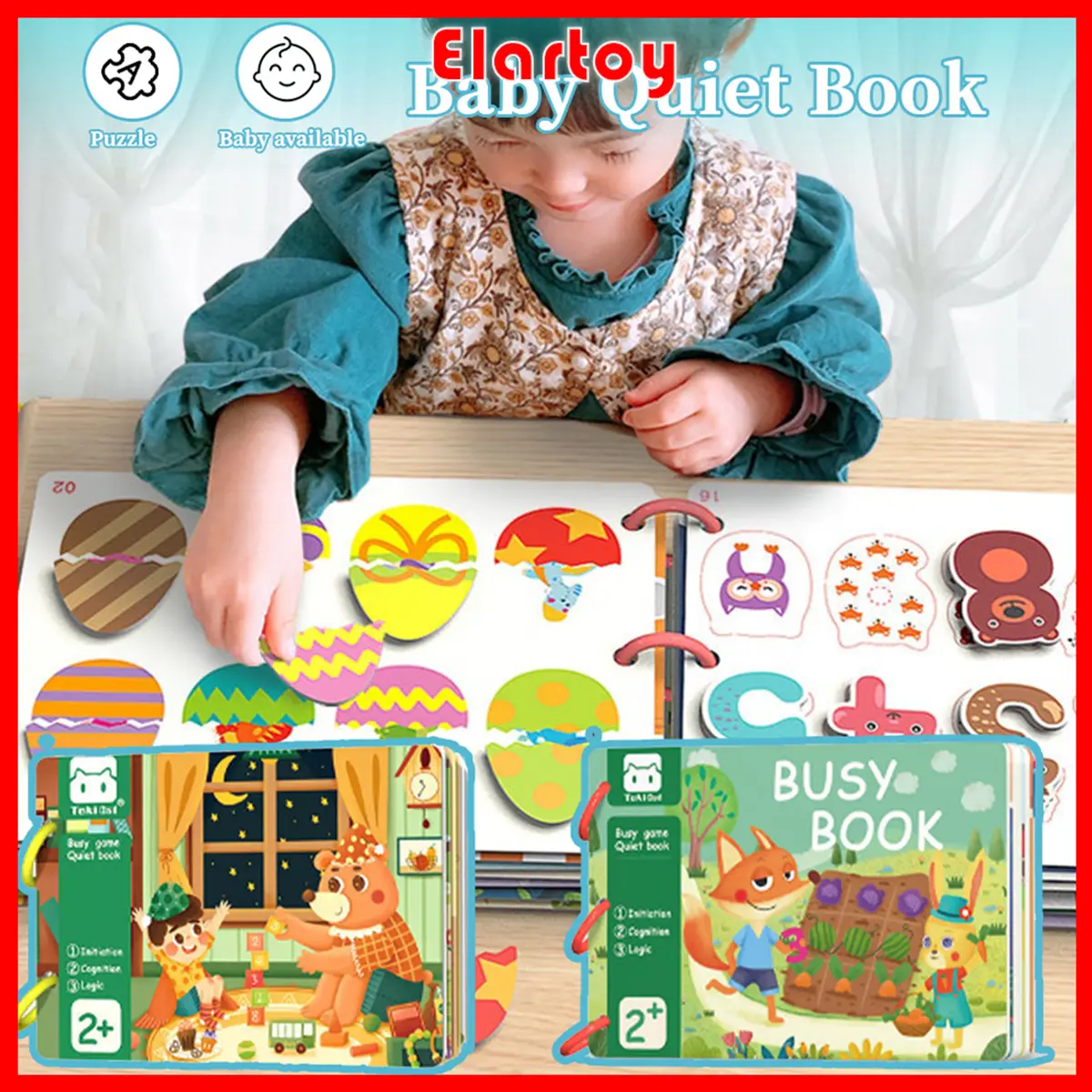 Baby's Busy Book For Toddlers Enlightenment Book Montessori Toys Activity Books For Toddlers