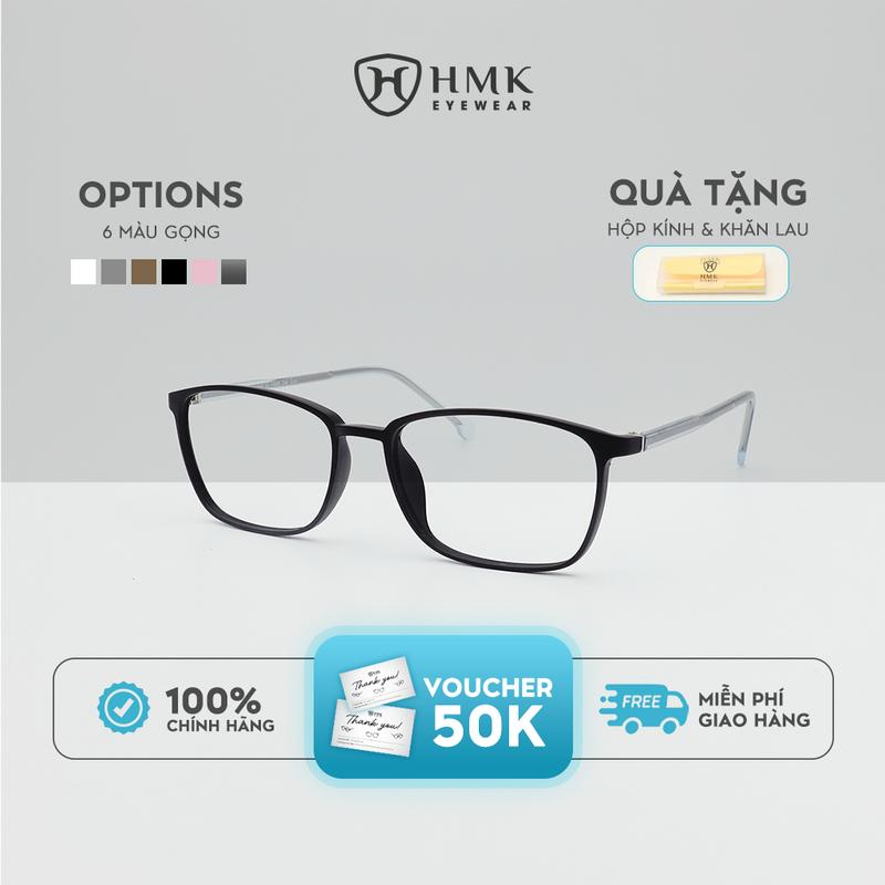 Gọng Kính Hình Chữ Nhật HMK Eyewear Chất Liệu Nhựa Dẻo Dễ Mang Dễ Thương Dễ Mến - HMK8249
