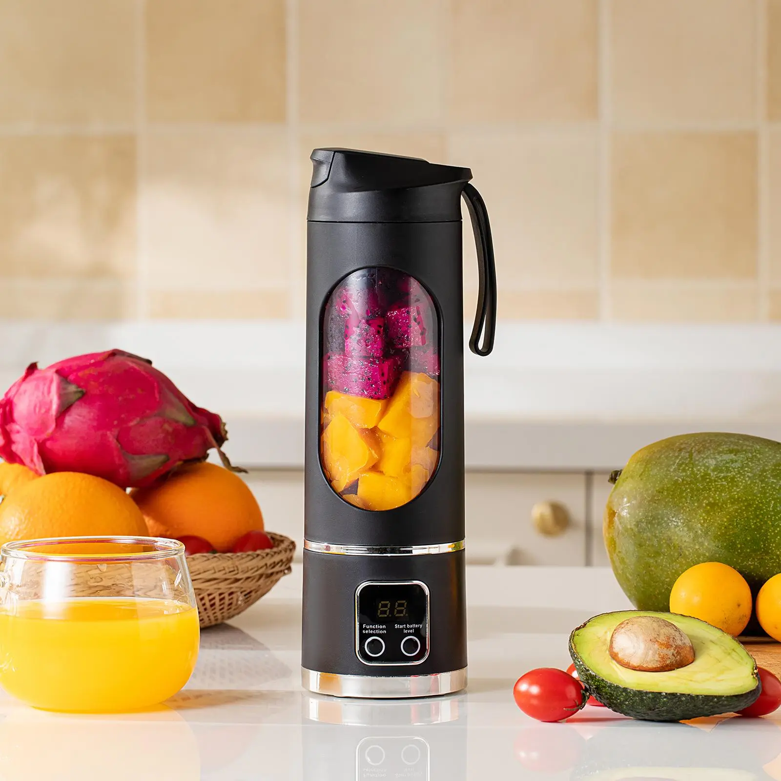 USB Rechargeable Portable Blender & Juicer, Fruit & Vegetable Juicer, Kitchen Juicer for Outdoor Use, Essential for Summer Sports and Healthy Tending
