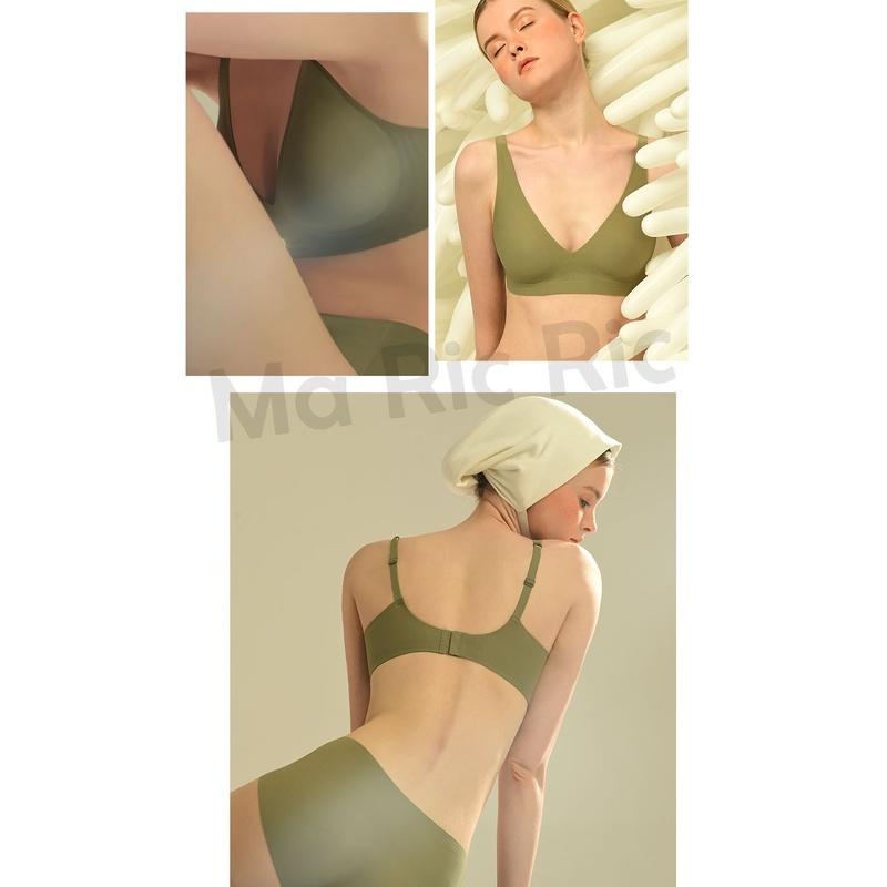 (SG Instock) Japan Suji bra seamless wireless V neck latex bra (seamless. Strapless. Sports) -tsb13 7