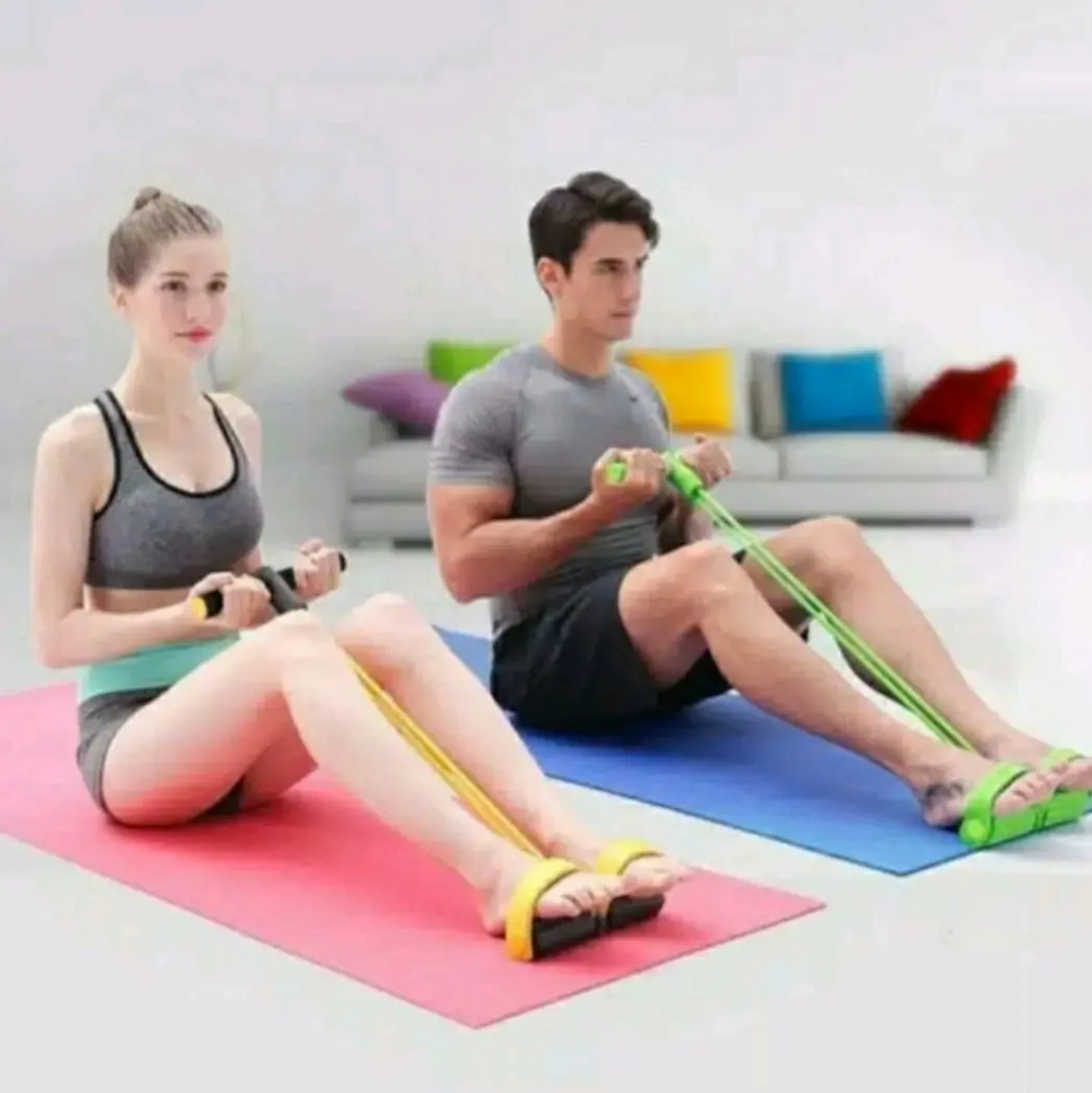 SUPER TUMMY TRIMMER ALAT OLAHRAGA HOME GYM ALAT PELANGSING PERUT KARET