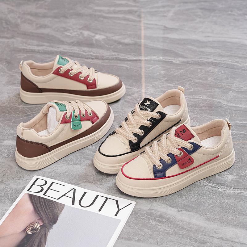 Giày Da Nữ Q95 HotTrend 2025 Thể Thao Phong Cách Hàn Quốc Đế Bằng Nhẹ Nhàng Chống Trơn Trượt - Shoes, Sneaker
