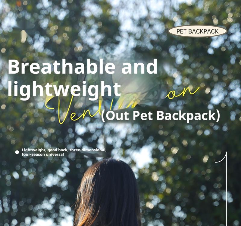 Product Introduction of Pet Backpack Outdoor Breathable Portable Cat Bag Large Capacity Handheld Dog Bag 0