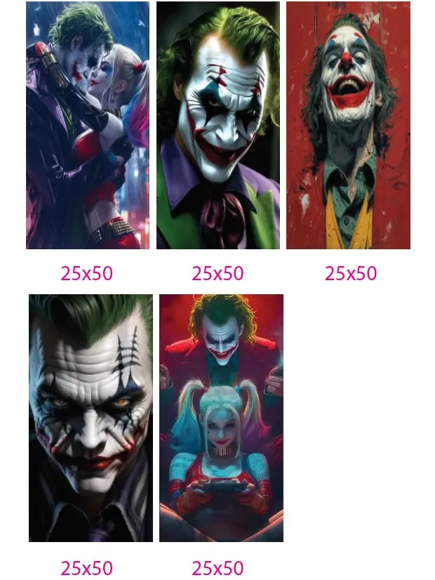 Decal Joker & harlay quinn dán trang trí và chống xước cho xe siêu đỉnh. tem xe ô tô đẹp phong cách tem  sườn