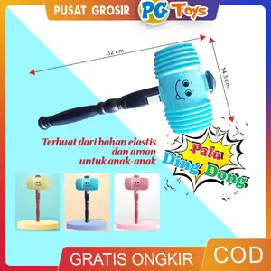 PGTOYS Mainan Palu Ding Dong Bunyi Encit Palu Duck Hammer Edukasi Anak Bayi Lucu