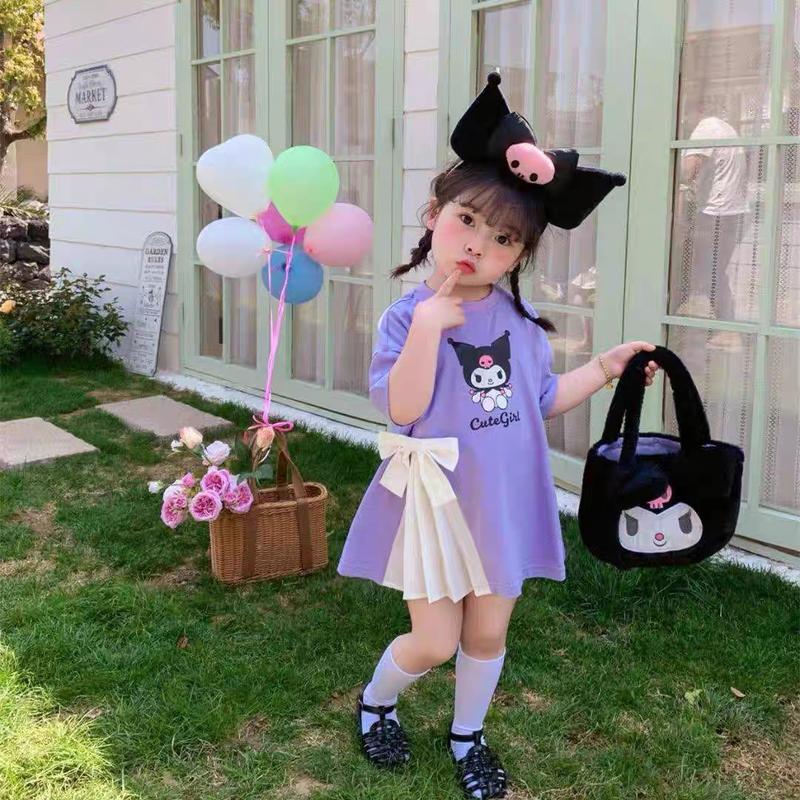 Váy COROMI, Thời Trang Cho Bé, Mẫu Váy Nơ Bé Gái phong cách đáng yêu dễ thương chất vải cotton mềm mịn thoáng mát size 9-35 kg( MÃ MIỀN 001 )