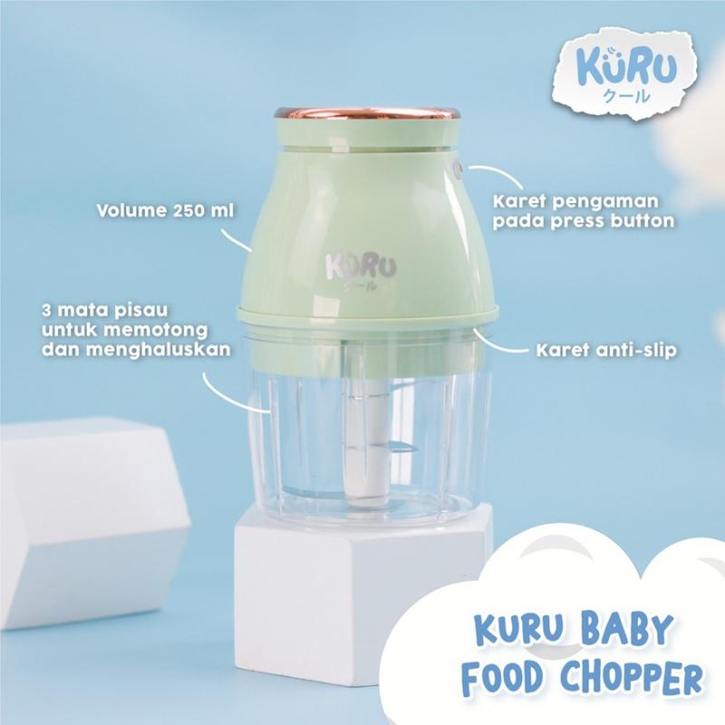 KURU FC2001 Electric Food Chopper Blender Makanan Bayi MPASI Elektrik Penghalus KURU FC2001 Electric Food Chopper Blender Makanan Bayi MPASI Elektrik Penghalus