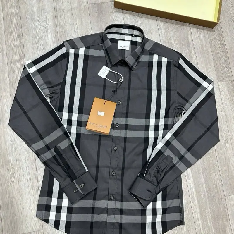 Sơ mi kẻ caro siêu hót ngắn dài nam nữ - Áo Menswear Nhung Shirt Kate Jean