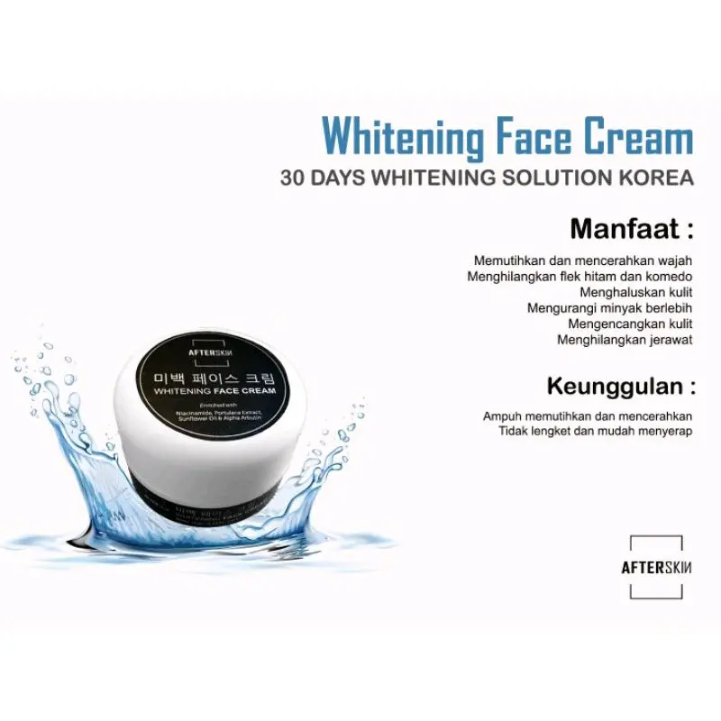 CREAM PEMUTIH KULIT WAJAH PRIA | CREAM PEMUTIH WAJAH PRIA INSTANT KOREA AFTERSKIN BPOM HALAL ( TERLARIS ) 4