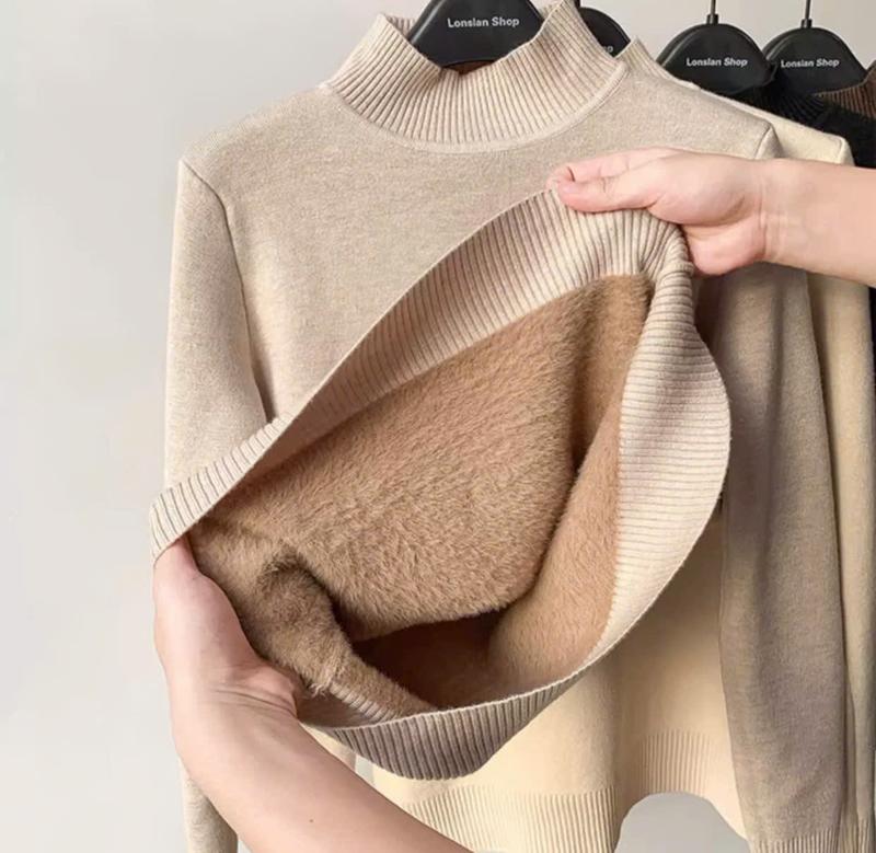 AL132 - Áo len nữ cổ lọ LÓT LÔNG SIÊU ẤM xinh hàng Quảng Châu (Kèm ảnh thật)Hạnh Hoàng Design