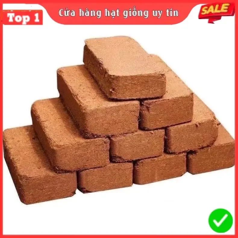 Combo 10 Viên Đất Trồng Cây Hữu Cơ ,Viên Đất Nén Xơ Dừa Tiện Ích Sạch Sẽ, Giữ Ẩm Cho Đất 0