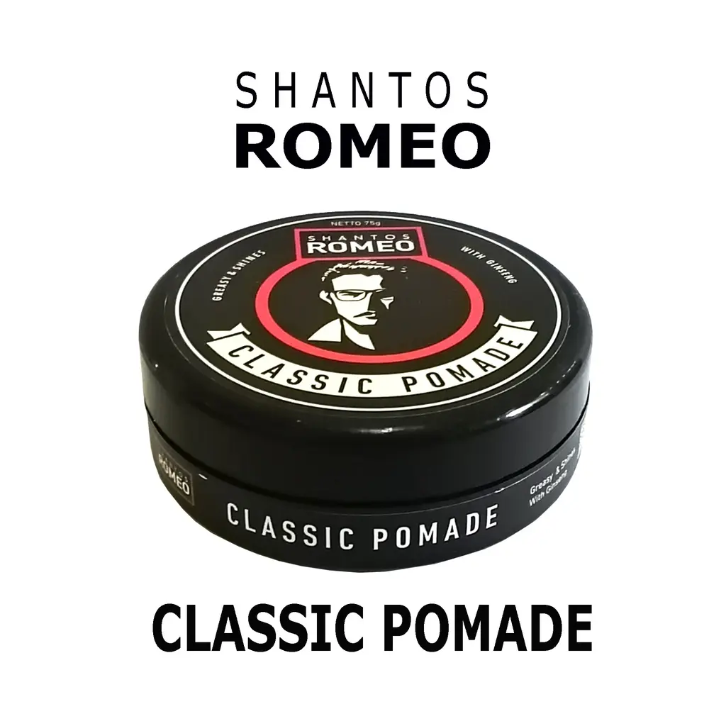 Shantos ROMEO Pomade 75gr I Minyak Rambut I Water Based