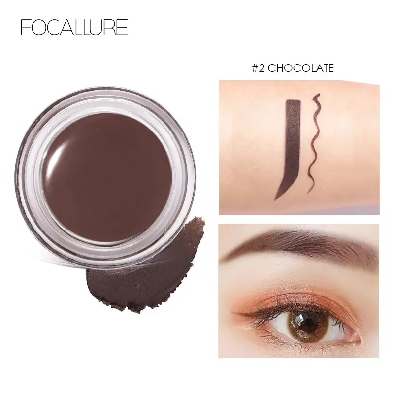 FOCALLURE Waterproof Brows Gel Cream Pomade Waterproof Eyebrow Alis 4