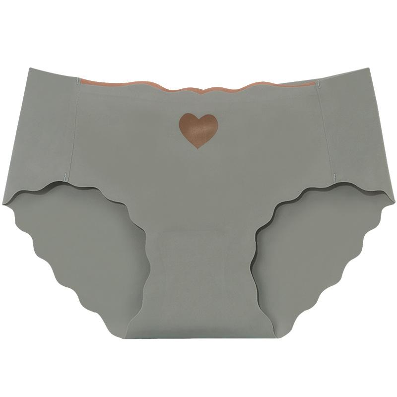 Set 6 quần lót nữ cotton trơn hình trái tim BRALUNE Mã 134 Women 6