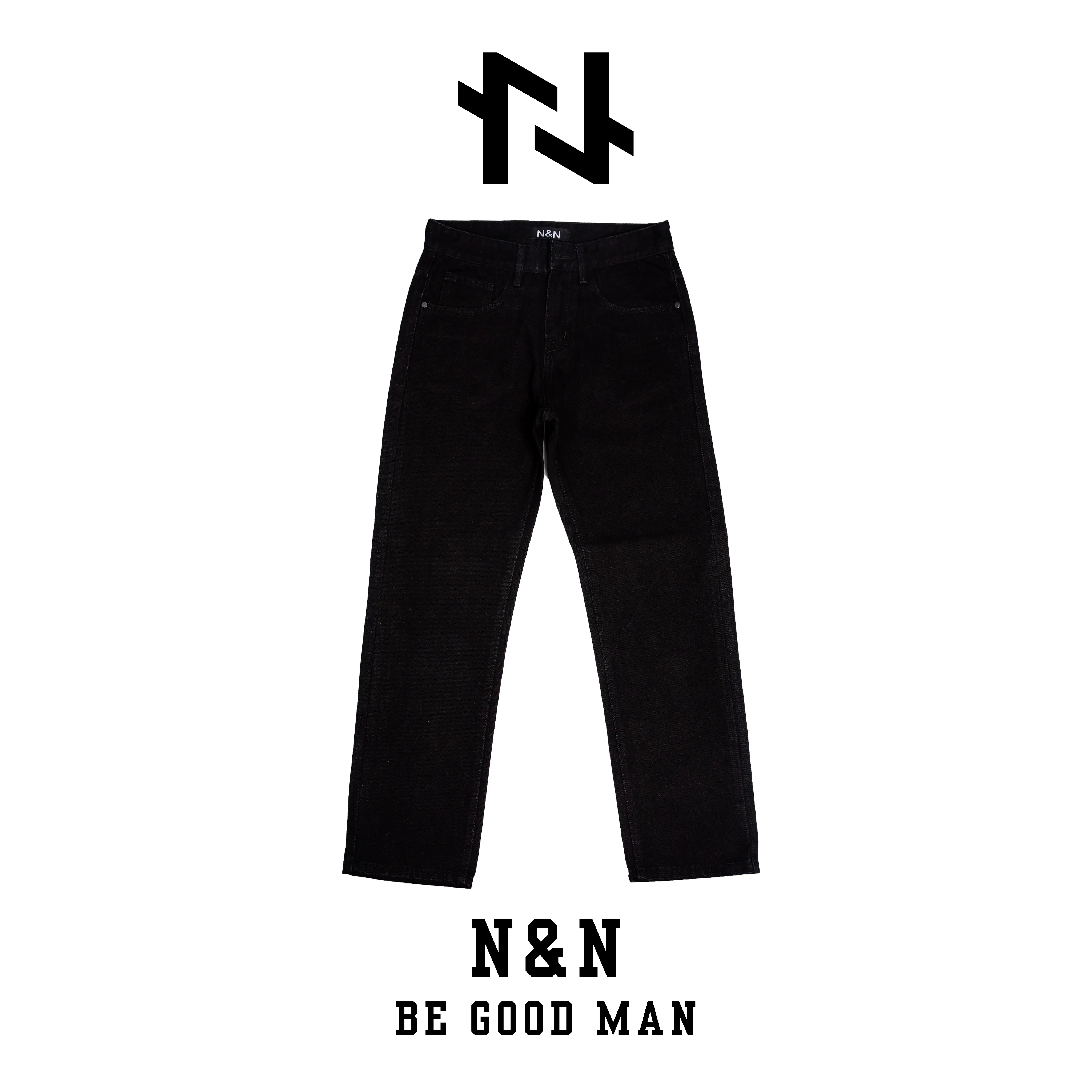 BG_001(N_01) - N&N - Quần Baggy Jean Nam ống đứng form rộng cao cấp quanje  annamongsuong Menswear Cotton quần  jean  nam  ống  suông  rộng