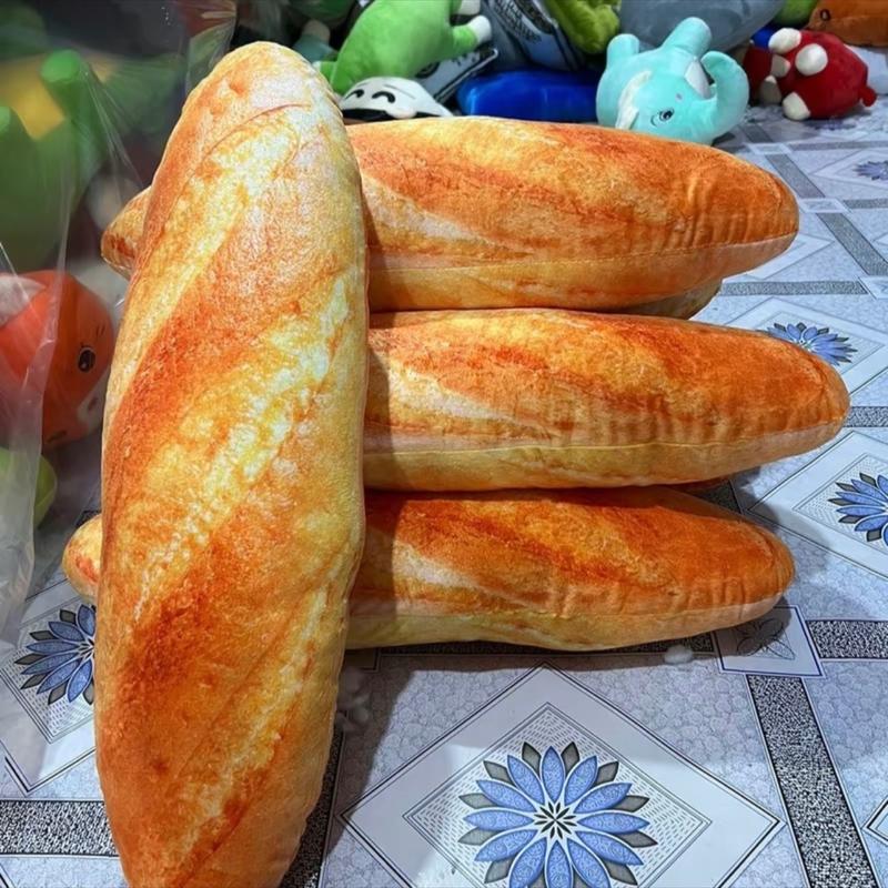 Thú nhồi bông Gấu bông ôm bánh mì 60cm mềm mịn