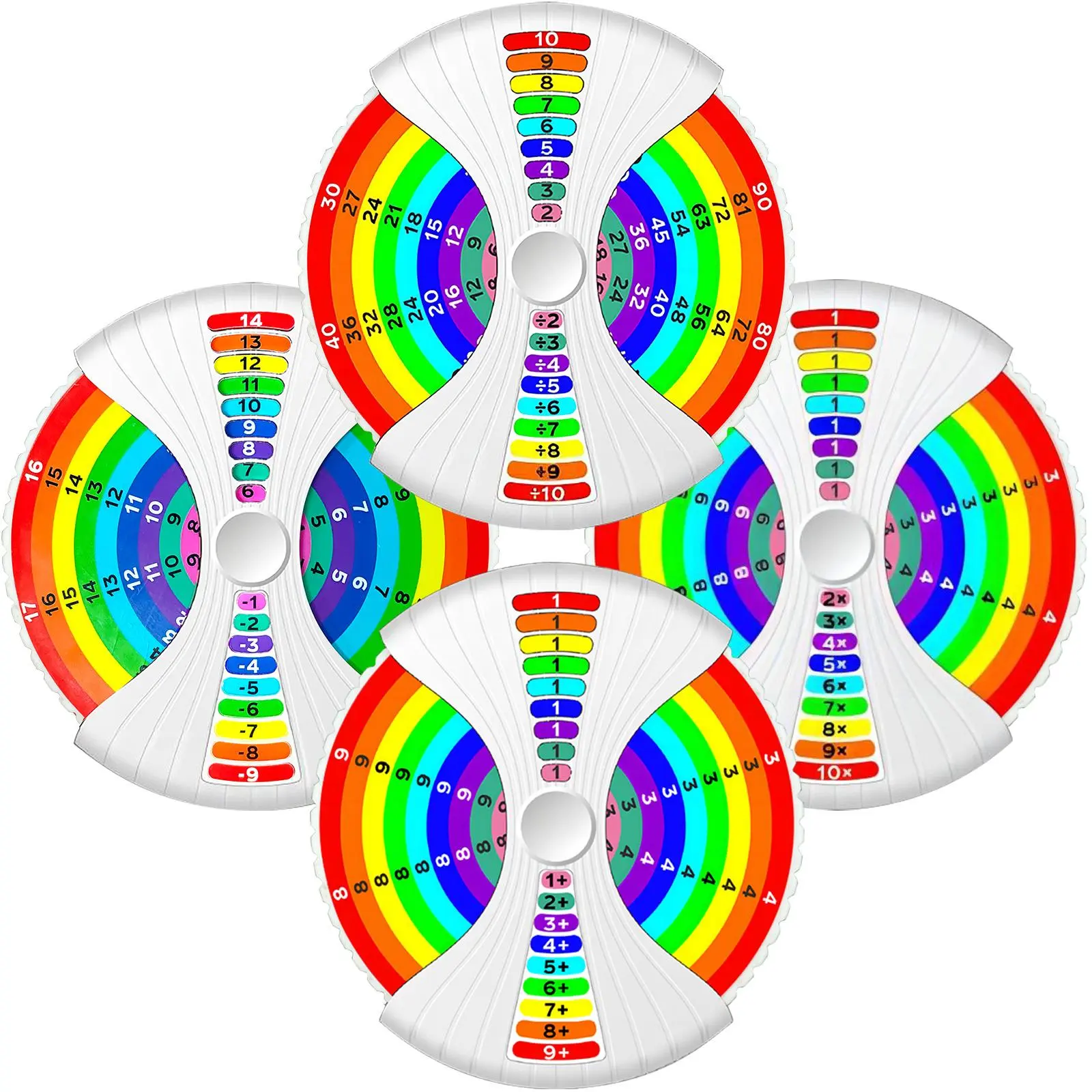 Math Fidget Spinner, 1 Box Addition & Subtraction & Multiplication & Division Fidget Spinner Tool, Educational Toy for Kids, Birthday Gift