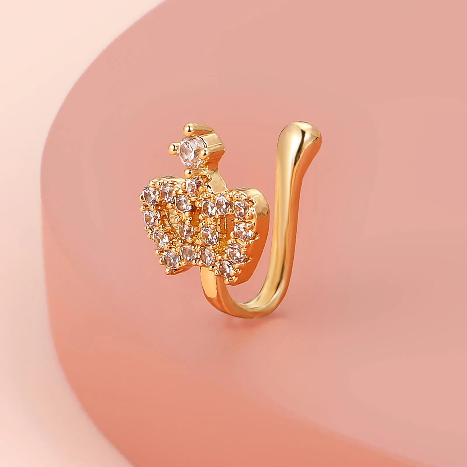 Cincin hidung wanita, Klip, Septum, Rock, Hip Hop, Punk, barang kemas fesyen, Z0C4