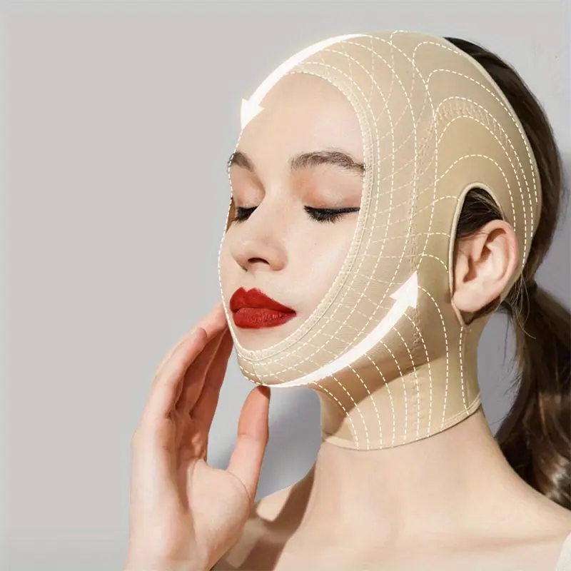 Mặt Nạ Định Hình Mặt, Đường V-Line, Bó Sát Và Nâng Cơ, Đường Viền Khuôn Mặt, Kẹp Đầu Phục Hồi Sau Thu Gom, Để Giảm Cằm Đôi, 1 Cái