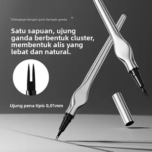 Pensil Alis Dua Ujung Tahan Air Tahan Keringat Alami Tiga Dimensi