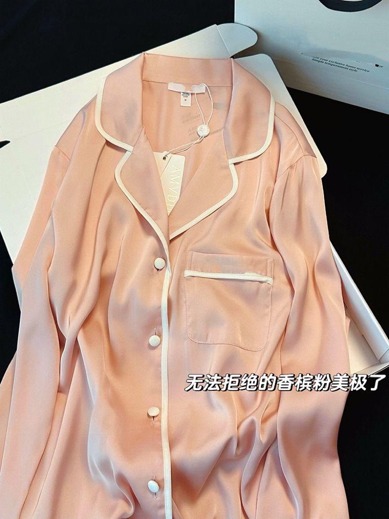 Product Introduction of Bộ Đồ Ngủ Ngọt Ngào Dành Cho Nữ, Hàng Mới Về Năm 2025, Được Làm Bằng Chất Liệu Lụa Lạnh Dài Tay Và Quần Dài, Bộ Đồ Mặc Ở Nhà Gợi Cảm, Thích Hợp Cho Mùa Xuân Và Mùa Thu, Lý Tưởng Cho Mùa Hè 16