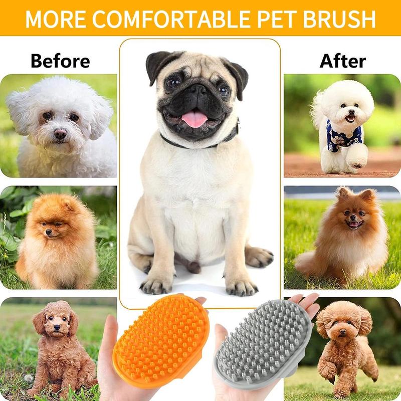 Pet Grooming Brush, 2 Counts/set Pet Hair Removal Comb, Pets Hair Detangling Comb, Dog & Cat Grooming Comb, Dogs Scalp Massage Comb, Cats Hair Detangling Comb 4