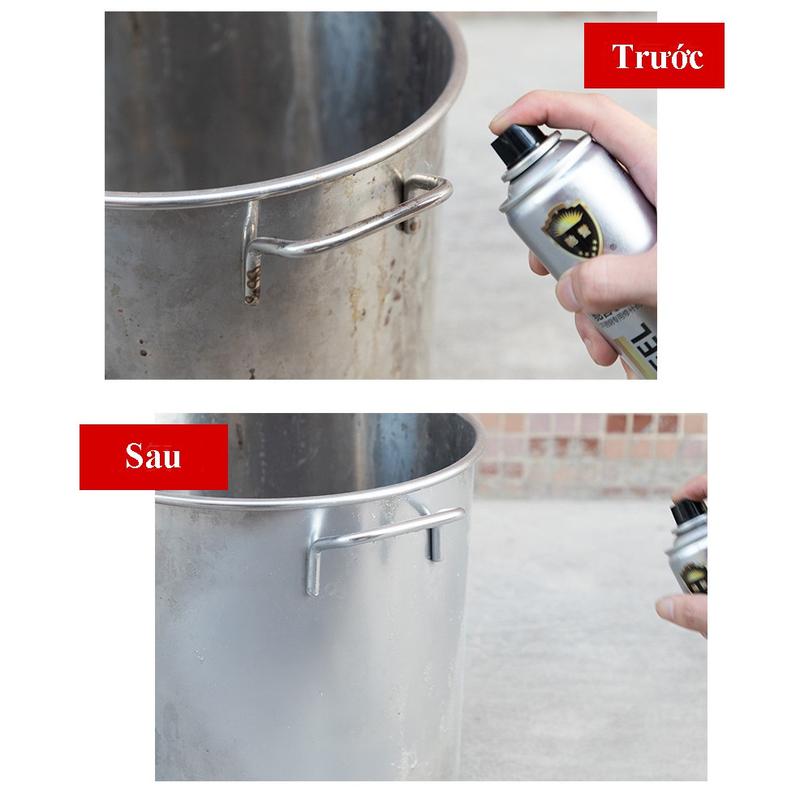 [FREESHIP] Sơn Bạc Mạ Crom Sơn Xịt Mạ Chrome Sáng Bóng 350ml - Chai Sơn Mạ Siêu Bóng - Sơn xe 6