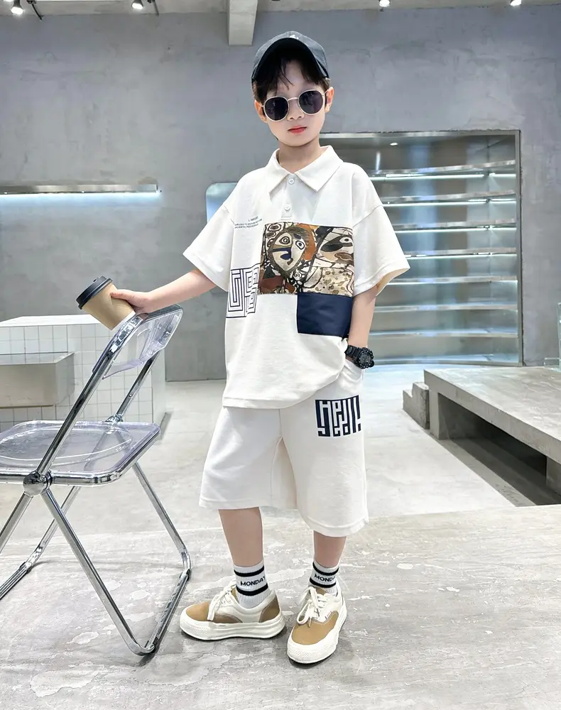Bộ Quần Áo Bé Trai Kẻ Dọc Cho Bé Chất Poly Thoáng Mát Co Giãn 4 Chiều Thoải Mái polo