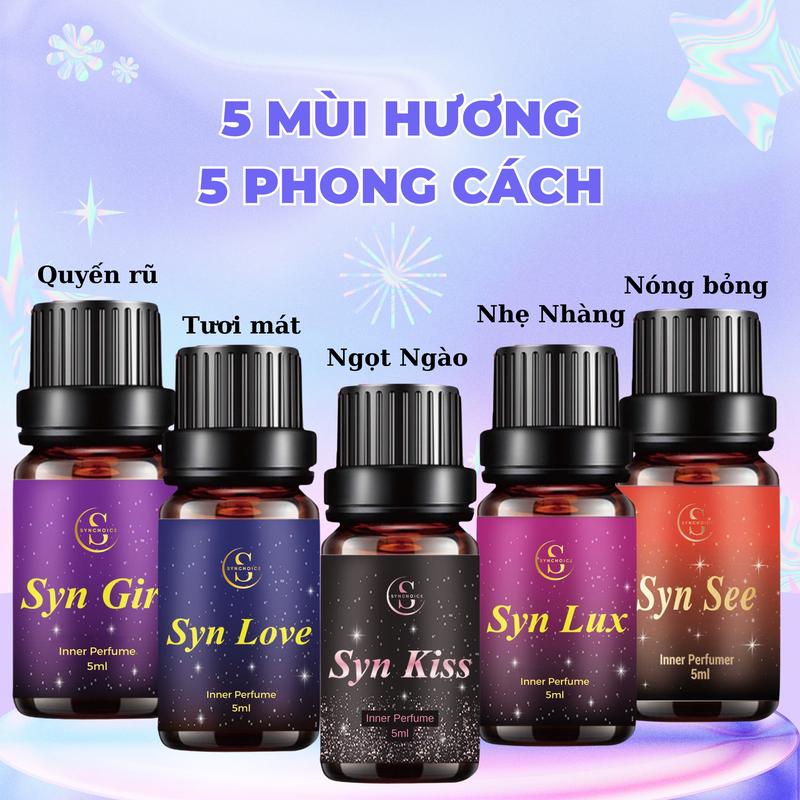 Synchoice Nước Hoa Vk Nữ Lưu Hương Nhẹ Nhàng Nóng Bỏng Cuốn Hút 5 Mùi Hương Nhiều Phong Cách Synkiss Synlove Synlux SynGirl SynSee 5ML