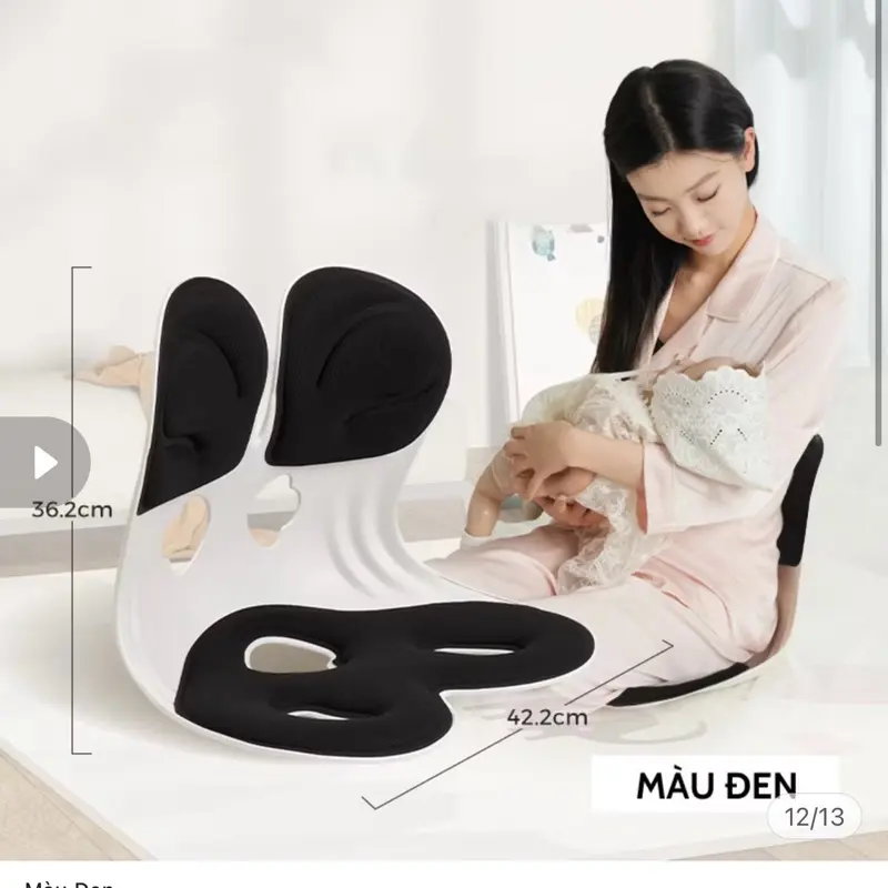 ￼Ghế Công Thái Học Chỉnh Tư Thế Ngồi Ghế Bệt Tựa Lưng Cho Nam, Nữ Văn Phòng, Mẹ Bỉm Cho Con Bú CTH-03 2