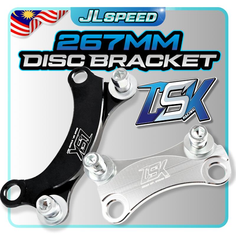 CSK RACING 267mm Caliper Disc Bracket Braket Disk Tapak Piring - TikTok ...