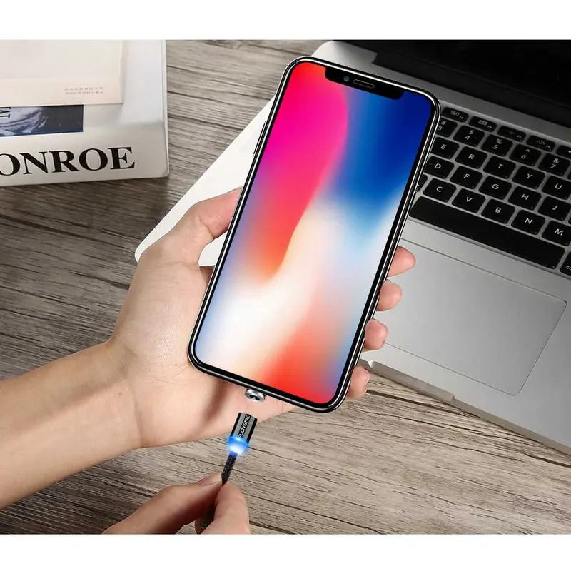 FLOVEME Kabel Charger USB Type C Fast Charging Magnetic 2A 1M - D4192 6