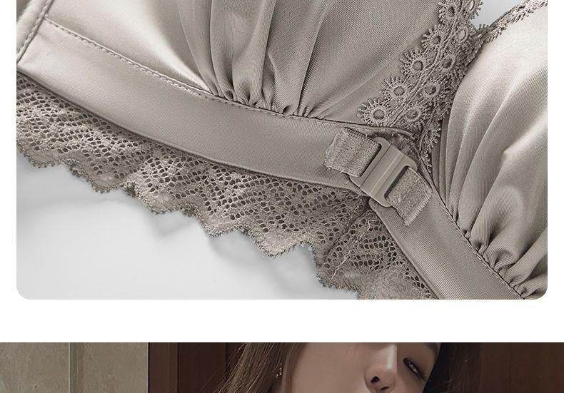 Product Introduction of Front Button Underwear Women's Small Chest Push up Extra Thick Big Breast Holding Anti-Sagging Back Shaping Bra Set Non-Running Cup Womenswear Comfort Bridal Basic 18