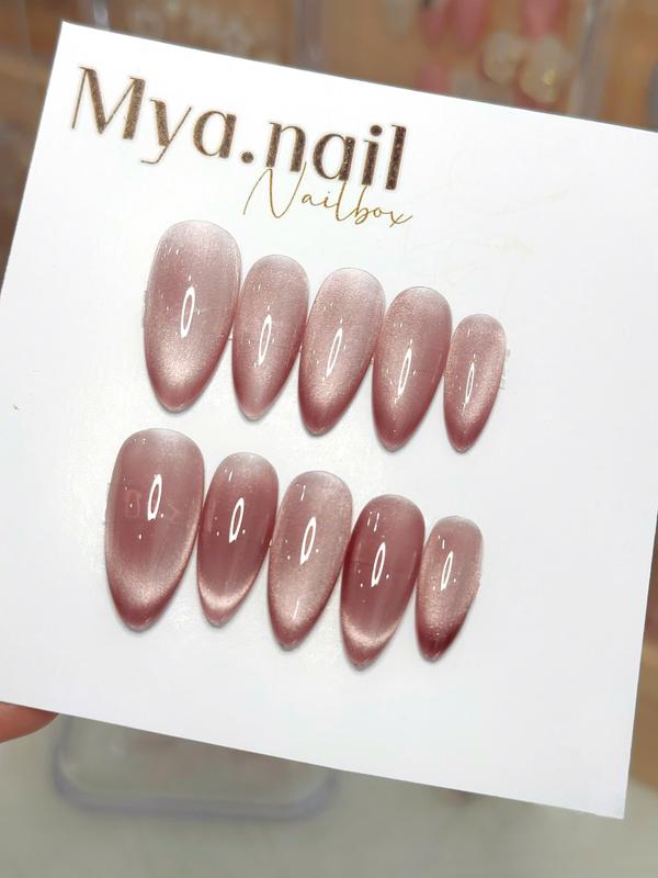 Nail box, mắt mèo kim cương ánh trăng sơn trơn, nhiều màu Nữ Women