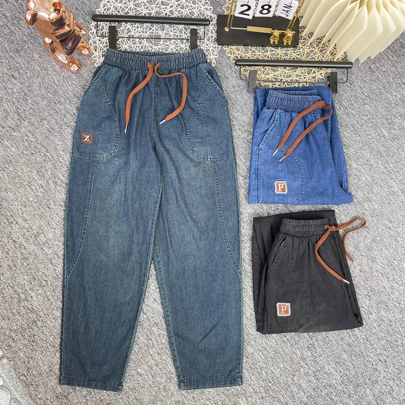 Quần jeans mềm dáng baggy chuẩn dáng có size đến 75kg 1