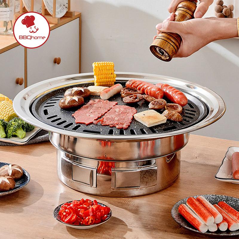 Bếp nướng BBQ than hoa gia đình (Vỉ Nướng, Vỉ Gang, Kiềng Lẩu)